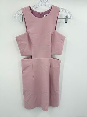 Milly Minis Cady Hazel Cut Out Mini Dress Dusty Rose Size 16